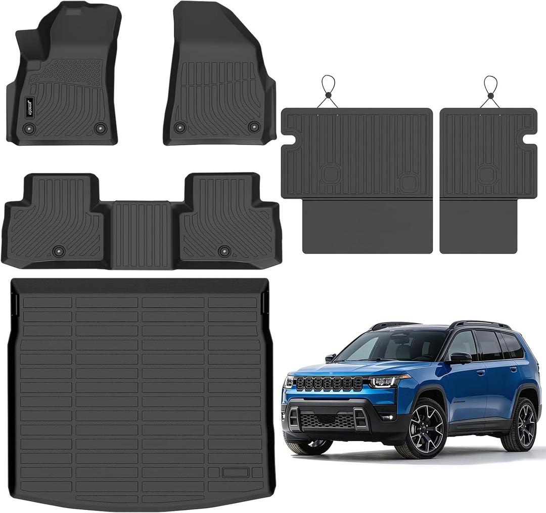 Floor Mats for Jeep Cherokee Hybrid 2026-2027 (Not Grand) Liners