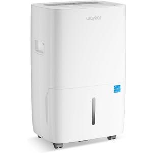 Waykar 80 Pints 2025 Energy Star Dehumidifier for Spaces up to 5,000 Sq. Ft for Basement and Home, Large Room with Drain Hose and 1.14 Gallons Water Tank