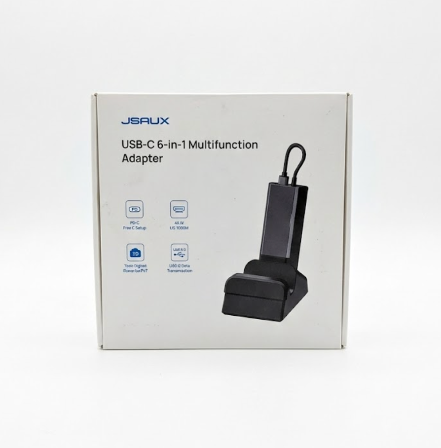 Jsaux USB C 6 in 1 Multifunction adapter Black