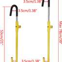 KAYCENTOP Car Steering Wheel to Brake Pedal Lock Auto Security Product Anti-Theft Lock Device Bright Yellow Universal