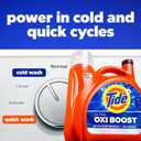 Tide Ultra Oxi Boost Liquid Laundry Detergent, 148 fl oz, 105 Loads, Advanced Stain Remover with Extra Oxi Power
