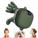 KAXLIDEN Shoulder and Neck Massager, Bionic Heated Massager, Neck Massager with Fingers, 4D Kneading Massage, Simulates a Real Palm Massage for Comfort, Relax Muscle Tension (Green)