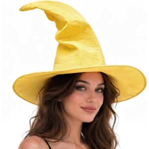 Adult Witch Hat, Tattered Lace Costume Hat for Halloween