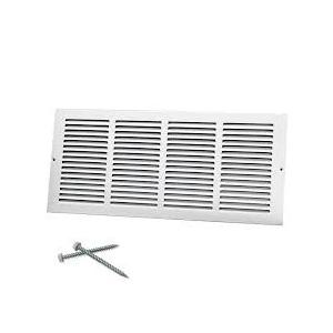 Repa Market Black Air Vent Cover 20" x 8" Inch (Outer Dimensions) - Steel Return Air Grilles - for Ceiling and Sidewall - HVAC - with Protection Screen (19.68" x 7.87" Inch)