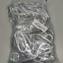 sprookber 3" Aluminum Carabiner D Ring, Caribeener Clips, Spring Snap Hook for Keychain Clip, Set of 10 (Silver)