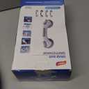 TAILI Shower Grab Bar Glow in The Dark, 2 Pack 12.2 in Grab Bars for Bathtubs and Showers,Shower Handles Shower Rails for Seniors and Elderly,Bathroom Safety Grip Removable No Drilling Waterproof Blue