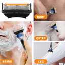 24 Replacement Razor Blades for Men Compatible with Gillette ProGlide &Razor Systems, 5-Blade Refills, Wet Shave, Value Pack, Smooth & Precise