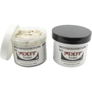 Aves Fixit Sculpt - 2 Part Air Hardening Epoxy Modeling & Repair Compound (A & B) - 1 lb, Durable Self Dry Clay for Sculpting, Repairs, Waterproof, Adhesive & Easy to Use - Canvas (Sand Like Color)