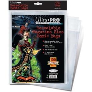 Comic Bags - Magazine Size - Resealable (100 pk)