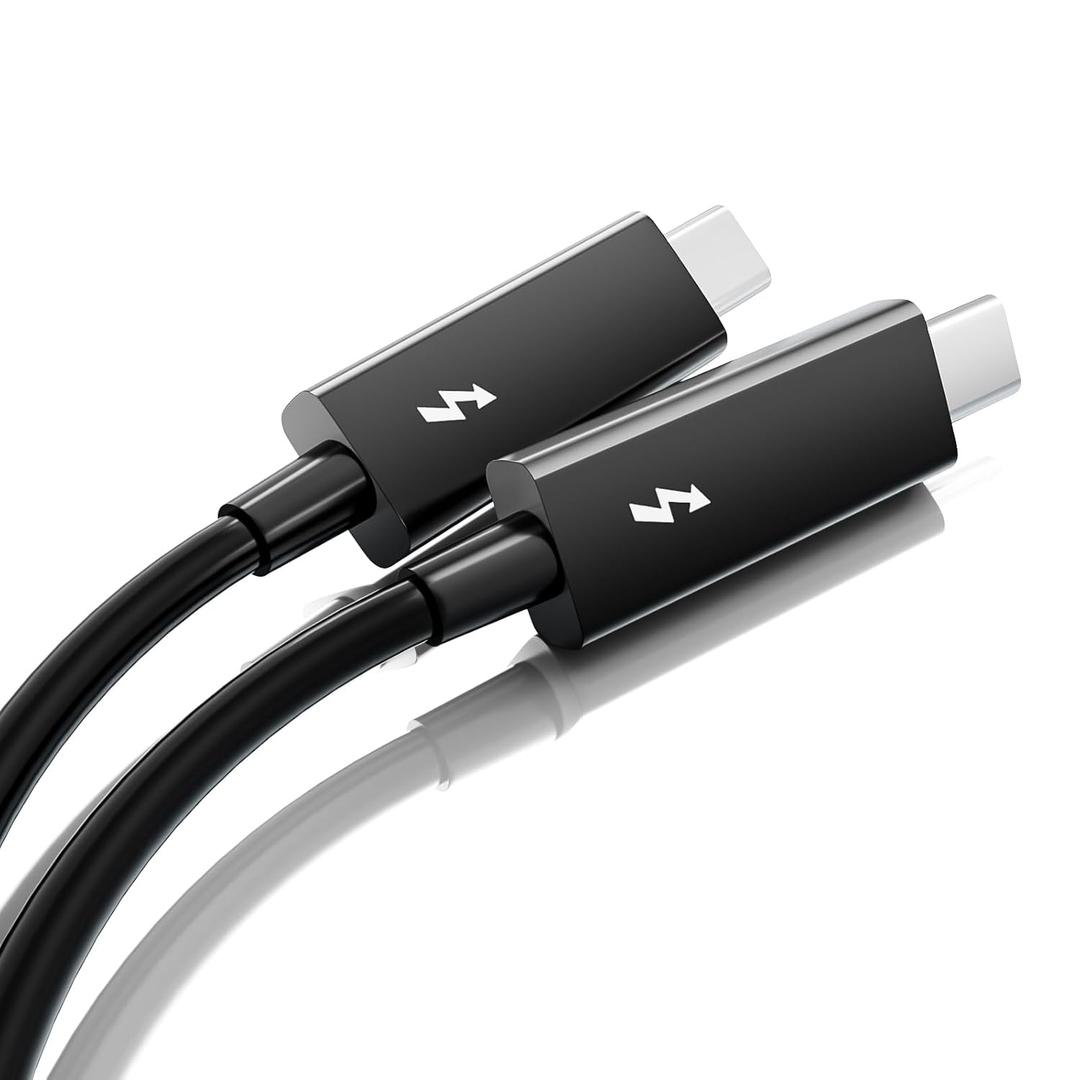 Active Thunderbolt 3 Cable 6.6ft/ 2M, USB-C to USB-C Cable with 100W Charging/ 40Gbps Data Sync and 5K/4K @60Hz, Compatible with Type-C Mac Books, iPad Pro 2021/22, Dell, Docking, SSD, Hub and more