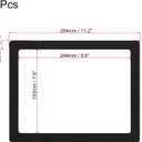 PATIKIL Magnetic Picture Frame, 2 Pack Magnetic Photo Frame Picture Holder Holds 8.5x11 Inch Photos for Refrigerator Metal Home Office, PVC Black