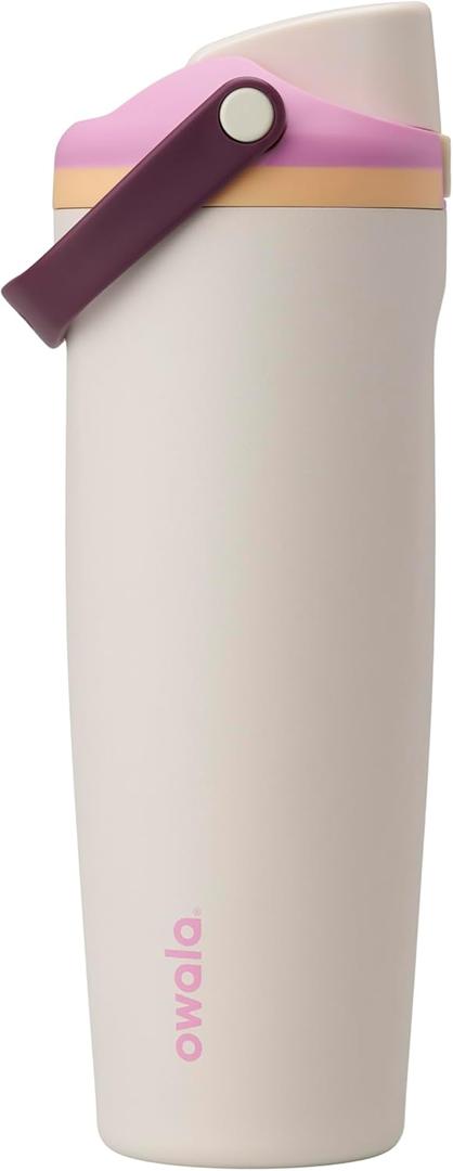 Owala FreeSip Sway Insulated Stainless Steel Water Bottle with Two-Way Spout, Built-In Straw and Handle, Made for Travel, School, and Sports, 30oz, BPA Free, Leak Proof, Daybreak