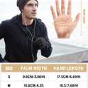 2 x GXCROR Winter Gloves Women Men Ski Snow Gloves Liner Thermal Warm Fleece Touch Screen