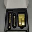 Saoilli Professional Hair Trimmer for Men,Hair Clippers Nose Hair Trimmer Shaver Set,Cordless Barber Clippers,T-Blade Beard Trimmer Electric Shaver Razor for Men Haircutting Grooming Kit (2h-bronze)