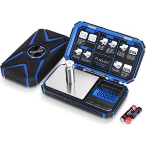 Fuzion TU-X Digital Pocket Scale, 200g/0.01g Gram Scale with 6 Units for Personal Hobbies, Small Scale for Food Ounces and Grams, Measuring Jewelry, Herb, Powder (Blue)