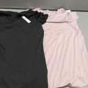 5 Pack: Women's Dry Fit Short Sleeve T Shirts, Athletic Workout Tee Tops for Gym Yoga Running (Black/Light Pink/Lilac/Pale Pink/Light Olive)