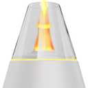 TMEHM Essential Oil Diffuser, 7 Colors Candle Flame Air Diffuser Humidifier, Ultrasonic Aromatherapy Humidifier with Timer for Home, Bedroom, Office, Yoga (White, M)