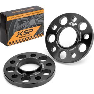 KSP 5X112mm Wheel Spacers,15mm 66.56mm Hubcentric Bore Forged Tuning Spacer for Most Newer A4 S4 A5 S5 A6 S6 A7 S7 A8 Quattro, 2019+ (G-Chassis),2pcs