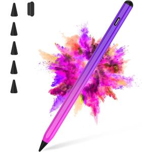 Stylus Pen for iPad 2018-2025 with Palm Rejection, Faster Charge, Tilt Sensitivity iPad Pencil Compatible with A16/10th/9th/8th/7th/6th,Pro 11/12.9/13in M4,Air M2/M3/5th/4th, Mini 6/5 (Gradient Purple)