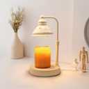Candles Warmer, Candle Warmer Lamp with Timer,Height Adjustable Candle Warmer Lights,Gift for MotherChristmas, Bedroom Bathroom Home Decor, Scented Candle Heating Lamp (White, No USB)