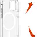 Magnetic Sakura Case for iPhone 13 Pro Compatible with MagSafe Wireless Charging Cute Cherry Blossom Design Shockproof Anti-Scratch Cover for Men&Women (Clear) for iPhone 13 Pro