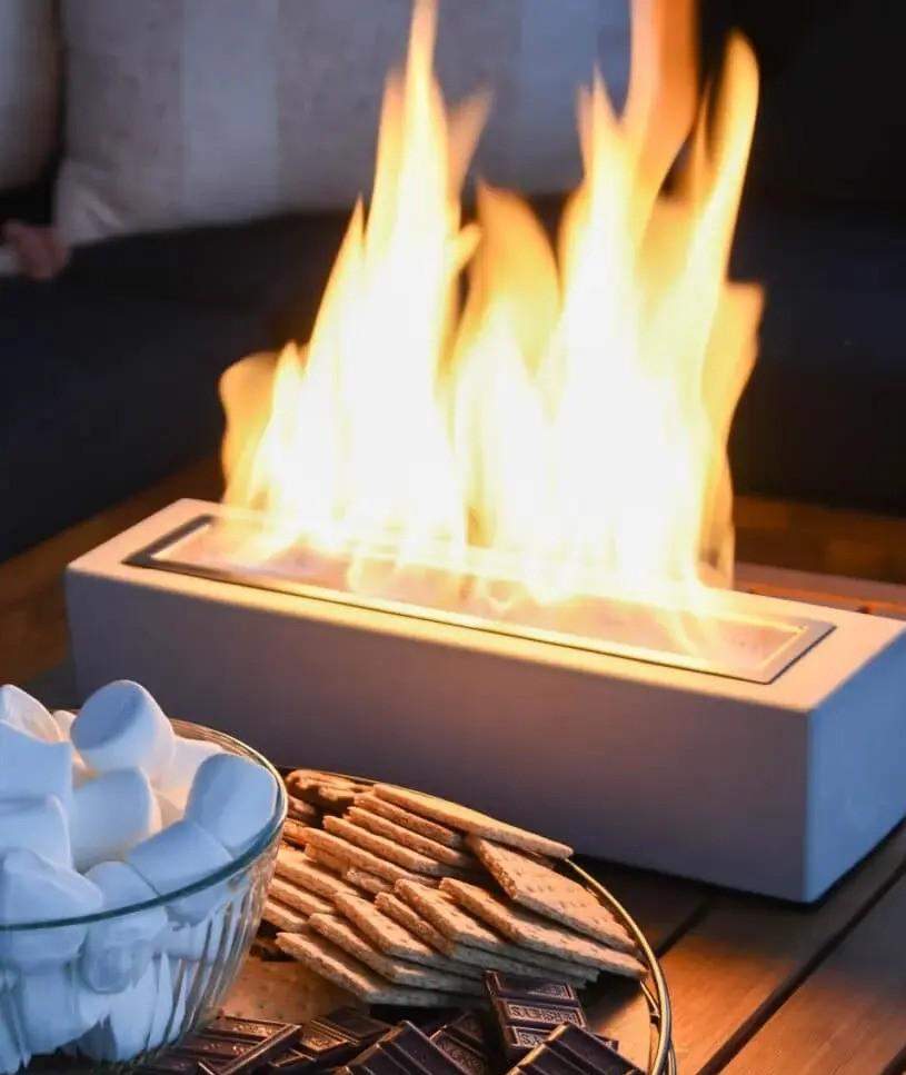 Tabletop Fire Pit,15×4 ft for Christmas
