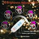 Santa Claus Neon Sign Ho Ho Ho,Adjustable Brightness Santa Claus Neon Light,USB Powered Light Up Sign for Home Xmas Party Decoration