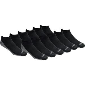 Dickies Men's Dri-Tech Moisture Control No Show/ Low Cut Socks, Black (12 Pairs), X-Large