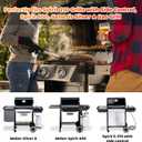 Uniflasy 99251 Grease Tray with 7515 Catch Pan and 10PCS Drip Pan Liners for Weber Genesis Silver A, Old Spirit 200 Series, Spirit E-210, Spirit 500, Weber Genesis Silver Grill Parts for 85897