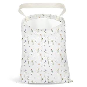 Pykfrhh Car Trash Bag, Car Garbage Bag, Car Trash Bag Hanging, Waterproof Car Back Seat Organizer, Car Trash Can for Car Accessories, Vehicle, Travelling, Camping, Flower Daisy Sunflower Rose Decor