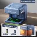 SCULPFUN iCube Ultra Dual 1.2W IR & 12W Diode Dual Laser Engraver, 12W Diode + 1.2W Infrared