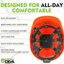 GREEN DEVIL Chainsaw Safety Protective Helmet Forestry Helmet with Build-in Visor Mesh Face Shield Ear Muffs 4 in 1 Ideal for Arborist Tree Work DIY Outdoor Logging Hard hat