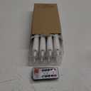 GenSwin Flameless Flickering Taper Candles with 2 Remote Controls and Timer, Real Wax 3D Wick Light Window Candles Battery Operated Pack of 8, Christmas Home Wedding Decor(White, 0.78 X 9.64 Inch)