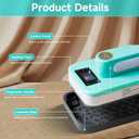 Heat Press Machine MECOLOUR for T-Shirts(5x7 in), Portable Heat Press Used to Sublimation and HTV Vinyl with Precise Temp Control, Max Temp 410/210 , for Hat, Bag, Heating Transfer Projects