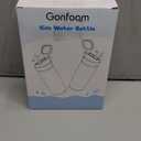 Kids Water Bottle, 2-Pack 16oz Kids Water Bottle with Stickers for School, insulated Stainless Steel Straw Cup(Pink+Blue)