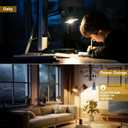 6 x Emotionlite Rechargeable Emergency Light Bulb, 1800mAh Battery Backup for Home Power Failure, Outage Emergency Reading Lighting Camping Hurricane, 3 Brightness Dimmable, Warm White, E26 Base, 3 Pack