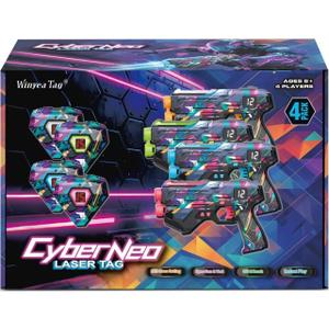 Laser Tag Guns Set of 4, Lazer Tag Game for Kids, Teens & Adults,Fun Outdoor Teenage Game & Activities, Gift for Teenage Ages 8 9 10 11 12+Year Old Boy & Girls
