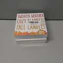 2 x Fall Home Decor, Autumn Wooden Sign Decor Desk Sign Sweater Weather Wooden Block Sign Rustic Home Shelf Wall Decoration