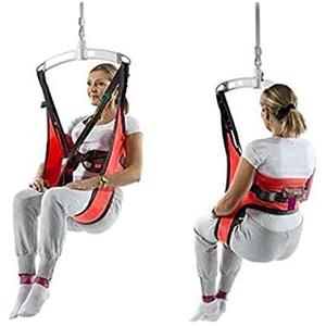 Lift Sling, Commode Patient Lift Slings Medical Transfer Sling for Patients Shower Bath, Large Toileting Sling, Lift Sling for Elderly Bariatric, Divided U Slings,XL