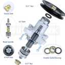 3 Pack Greased 918-04126 Spindle Assembly with 756-04129 Idler Pulley Replaces 618-04125A 618-04126A 918-04125A 918-04125B 918-04125C for Cub Cadet RZT50 ZT50 LT1050 MTD 17 Z Series Tractors