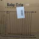 Keny 29"-42.5" Baby Gate for Stairs, Auto Close Safety Dog Gate, Pressure Mounted Easy Walk Through Pet Gate for Doorways, Durable Stair Gate, 30" Tall, White