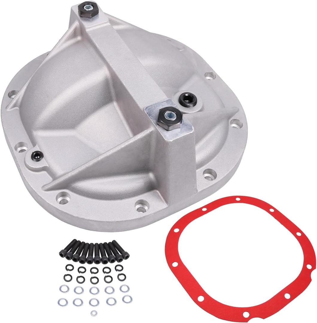 8.8 Differential Cover Rear End Girdle System Compatible with Ford Mustang 1979-2004, F-150, Explorer Sport Trac, Bronco, Ranger, Panther 8.8" rear diff cover & Hardware