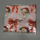 Coquette Pink and Red Christmas Bow Santa Pillow Covers 12x20 Double-Sided, Preppy Christmas Decor, Winter Holiday Stripes Decorative Pillow Covers for Home Bedroom Living Room