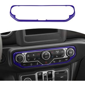 RT-TCZ for Wrangler JL Center Dash AC Switch Cover Trim Frame Purple for Jeep Wrangler JL JLU Gladiator JT 2018-2023 Purple Interior Accessories