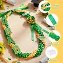 Giegxin Class of 2026 Graduation Leis Set 2026 Silk Ribbon Money Leis Grad Cutouts Adjustable Handmade Double Braided Necklace for Congrats Graduates Senior Party Gifts Accessories