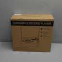 Vinyl Record Player with Speakers Vintage Turntable for Vinyls Records Belt-Driven Turn Table Support 3-Speed, Wireless Playback, Headphone, AUX-in, RCA Line LP Phonograph for Sound Enjoyment Black