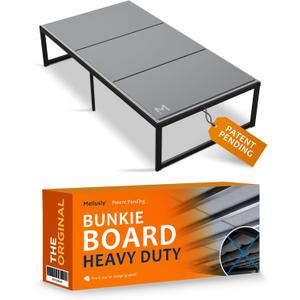 Meliusly Heavy Duty Bunkie Board Twin Size (38x75) - Non-Slip Breathable Bed Support Board for Slatted Bed Frame, Anti-Sag Under Bed Support, Noise Minimizing Moisture Resistant Bed Board