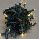 Mini Christmas Lights String Warm White Vintage Short Strand String Lights, Clear Bulbs Wire Fit Light up Christmas Decorations(20 Bulbs Connectable,6.5ft,Green)