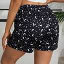 X-Image Women's Comfy Stretch Summer Beach Shorts Casual Pajama Shorts Yoga Short Pants with Elastic Drawstring & Pockets (Black, XXXL)