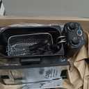 Elite Gourmet EDF-3500 Electric Immersion Deep Fryer. Removable Basket, Timer Control Adjustable Temperature, Lid with Viewing Window and Odor Free Filter,Stainless Steel,3.5 Quart / 14 Cup